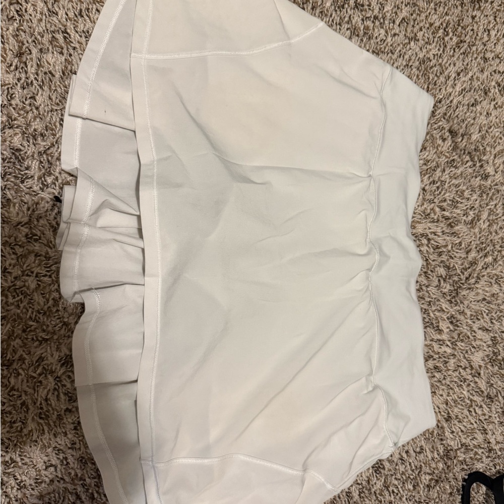 White Pleated Skirt